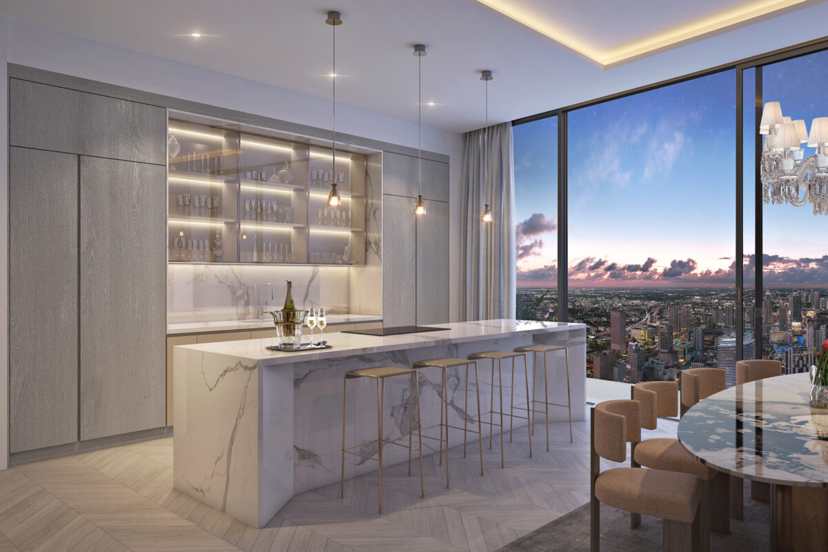 Rendering of Baccarat Residences Kitchen