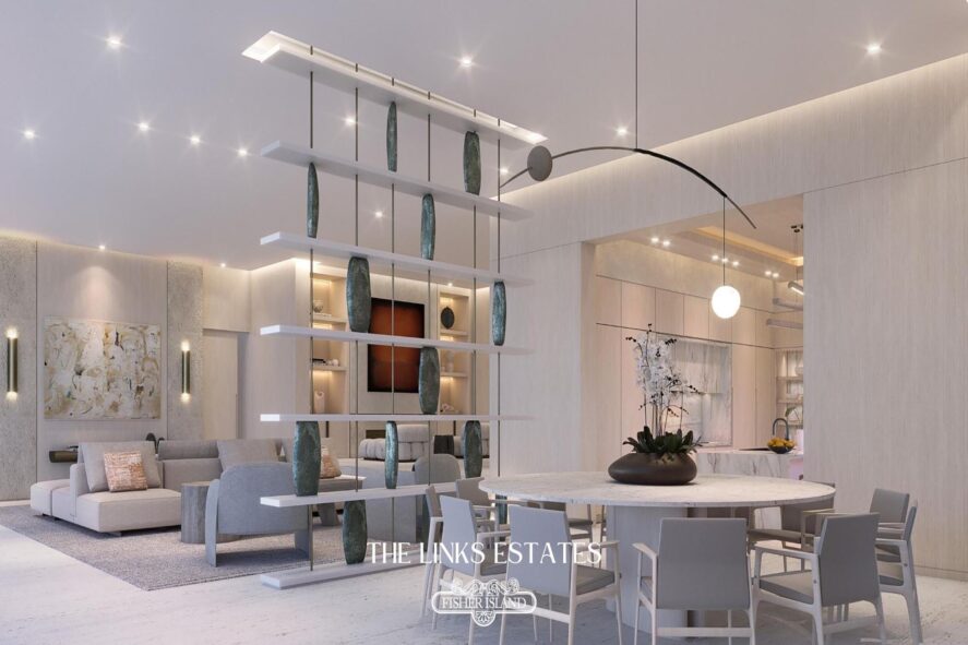 Rendering of The Links Estates at Fisher Island Residence 5 Breakfast Room