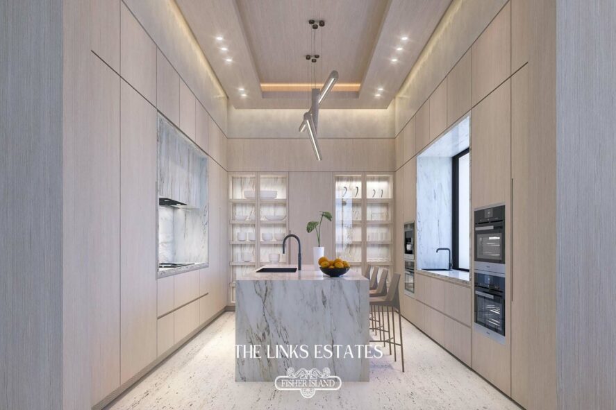 Rendering of The Links Estates at Fisher Island Residence 5 Kitchen