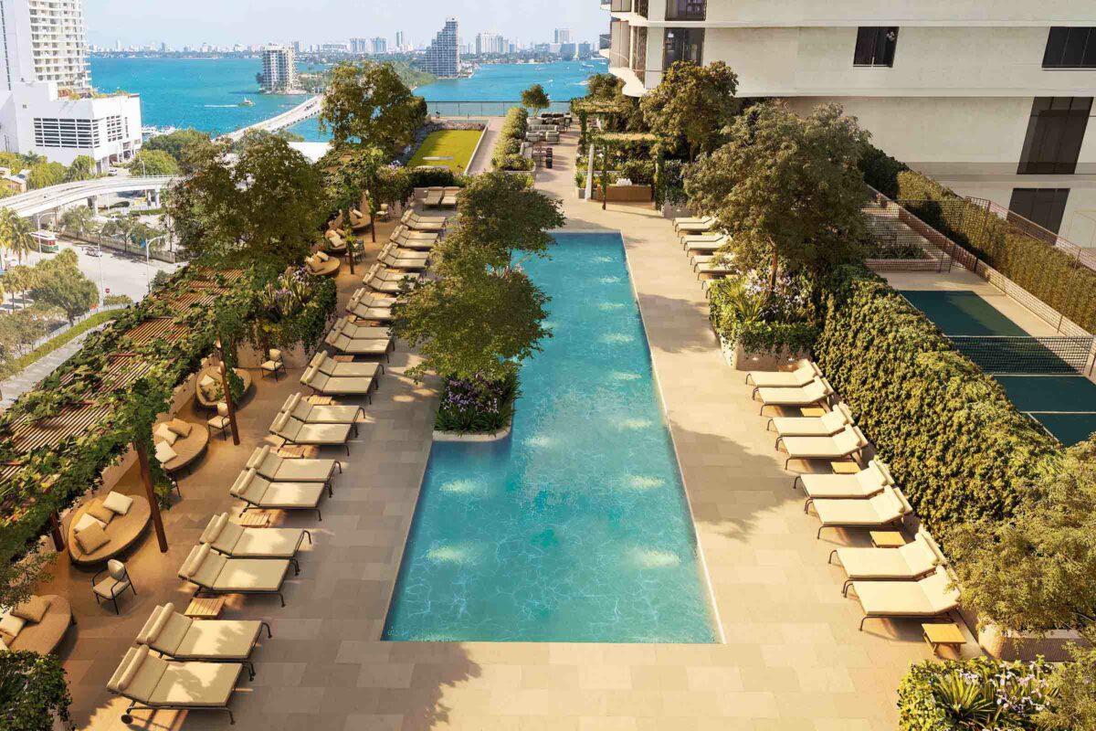 Rendering of Casa Bella 11th Floor Pool Deck