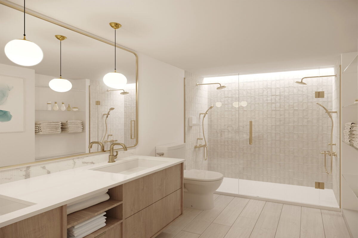 Rendering Of The Standard Residences Bathroom