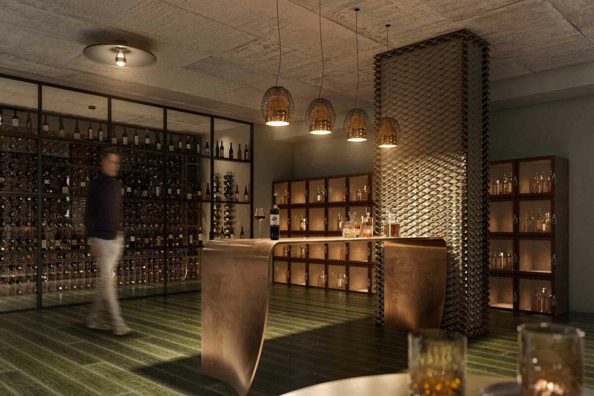 Rendering Of Diesel Condominiums Wynwood Wine Room