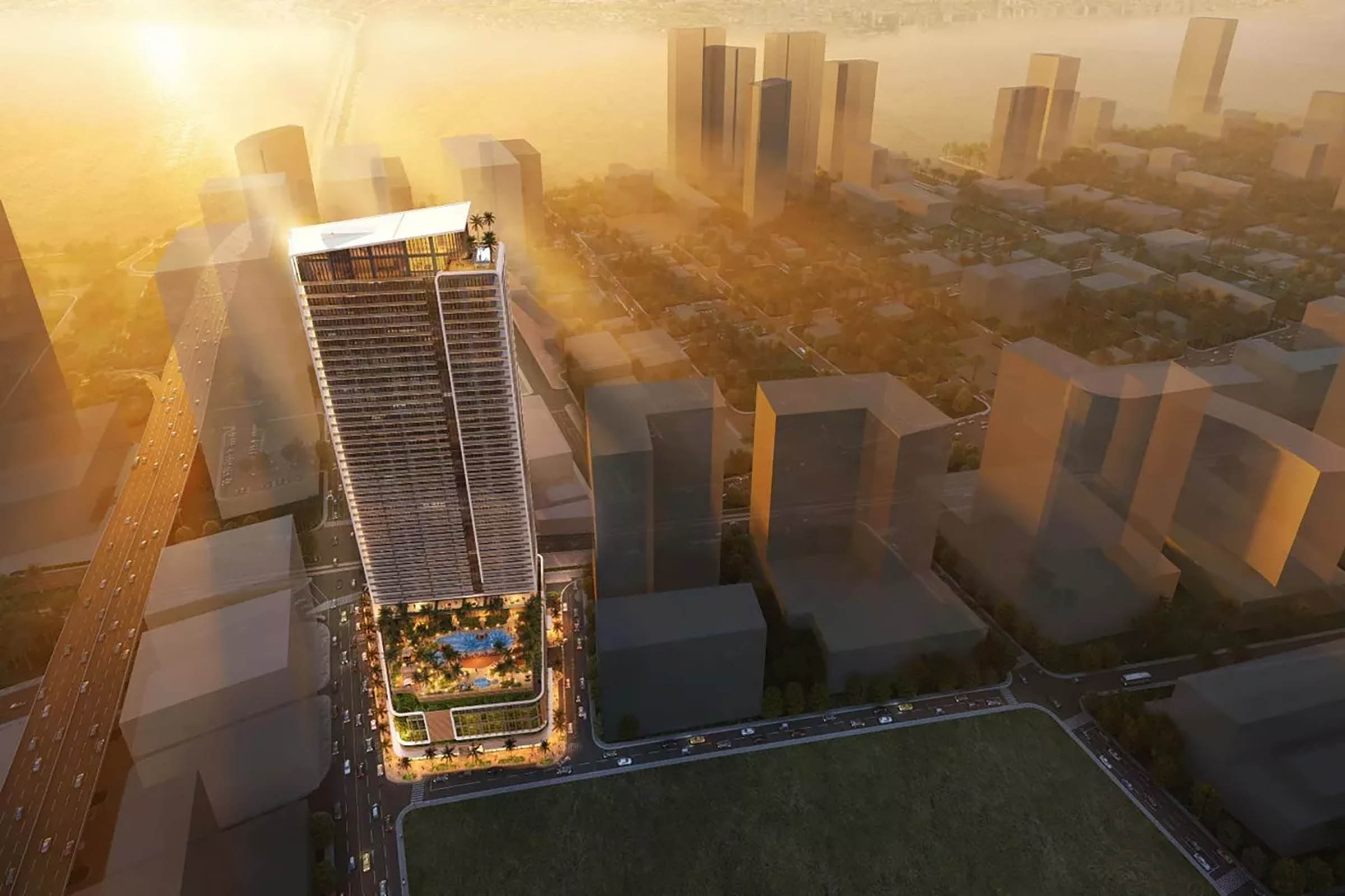 Rendering of Midtown 1 Miami Aerial