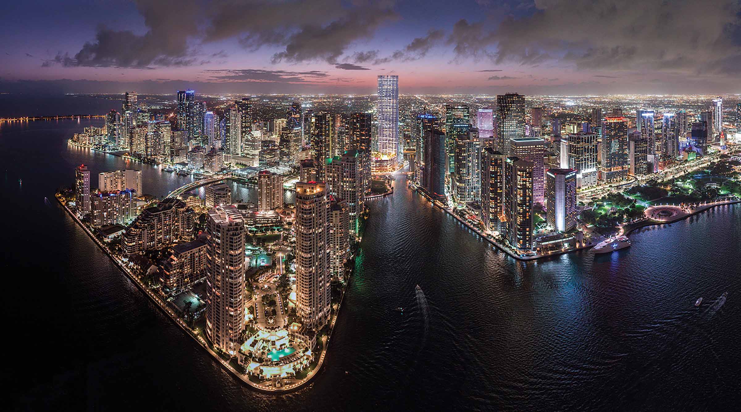 Rendering of Baccarat Residences Miami Brickell Location