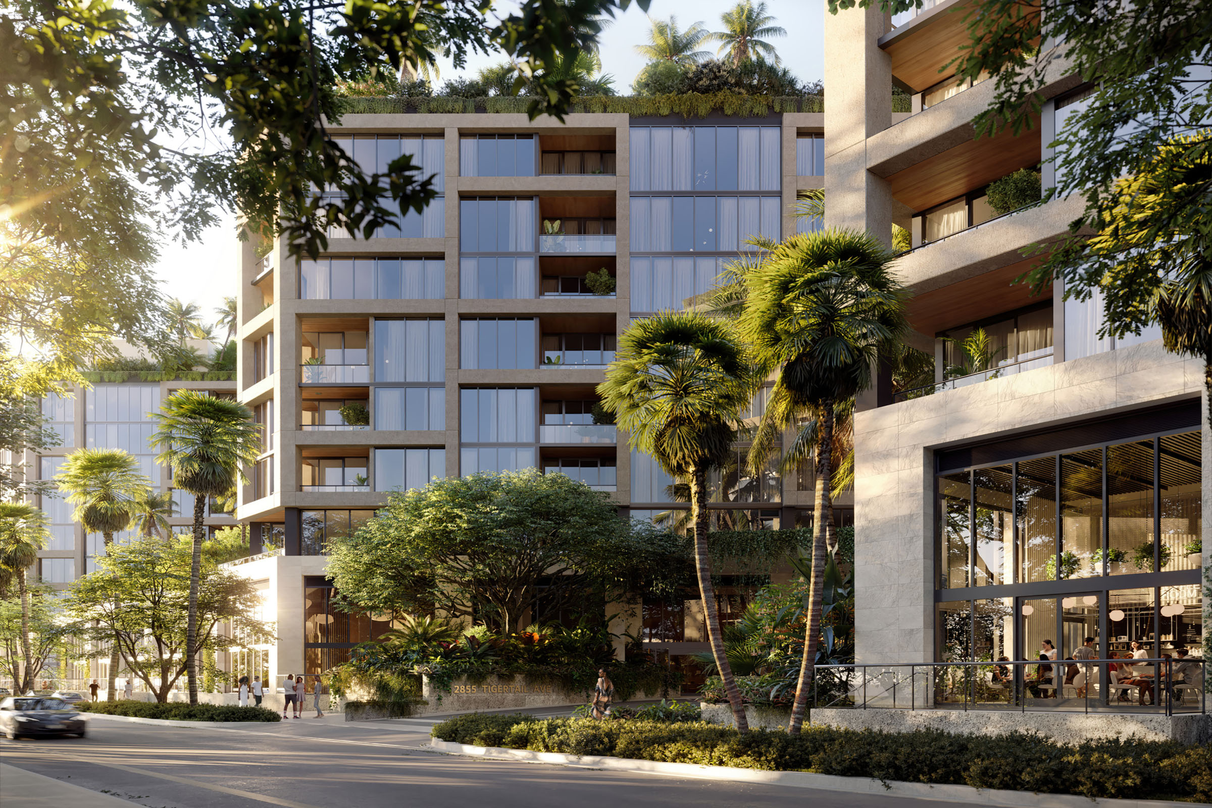 Rendering of THE WELL Coconut Grove Exterior Tigertail