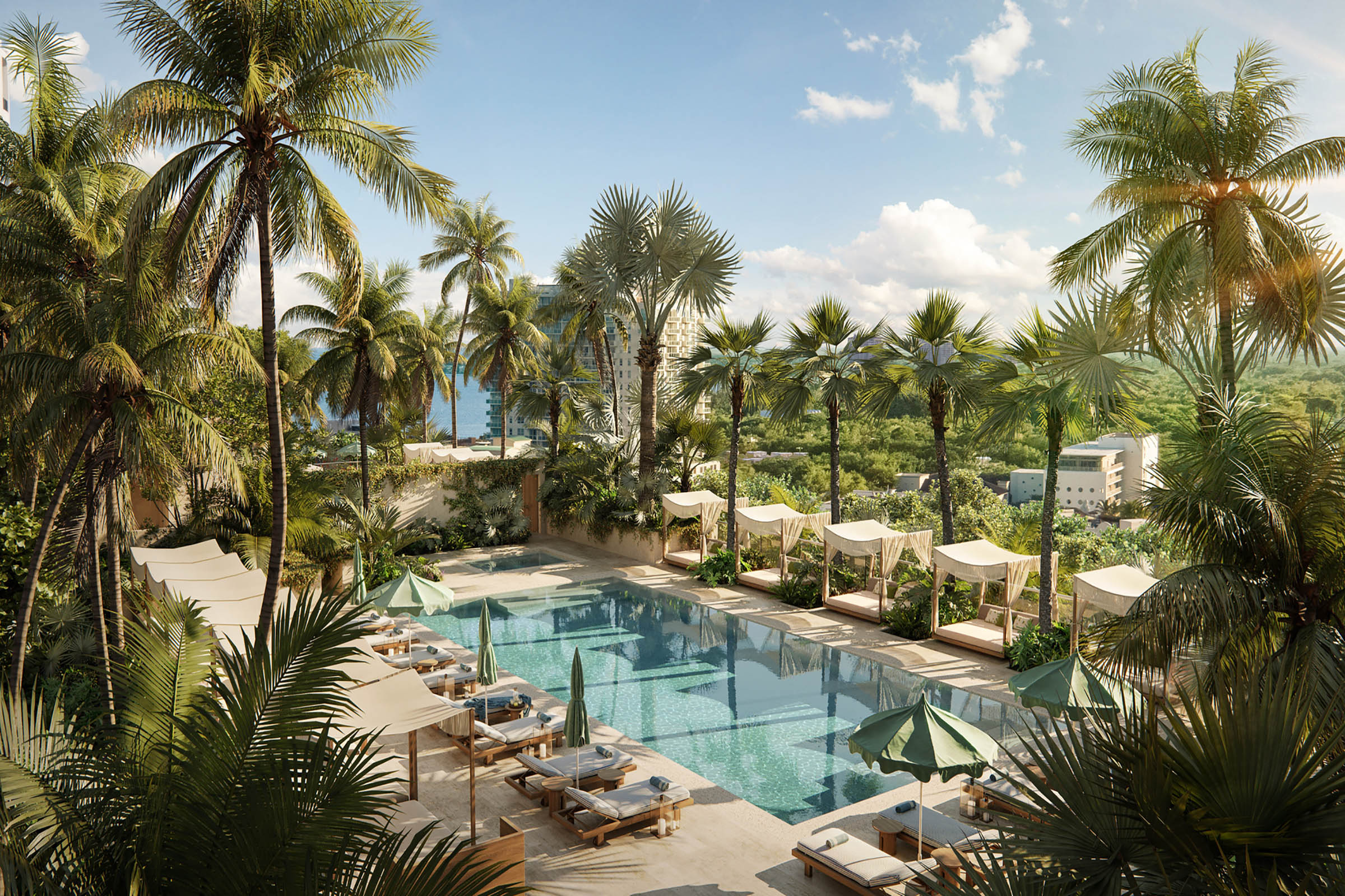 Rendering of THE WELL Coconut Grove Residents Only Pool